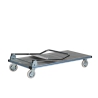 Carro plataforma de aluminio 1200 x 610 mm 300kg completamente plegado.